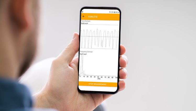 Application Analyste vibration pour smartphone 